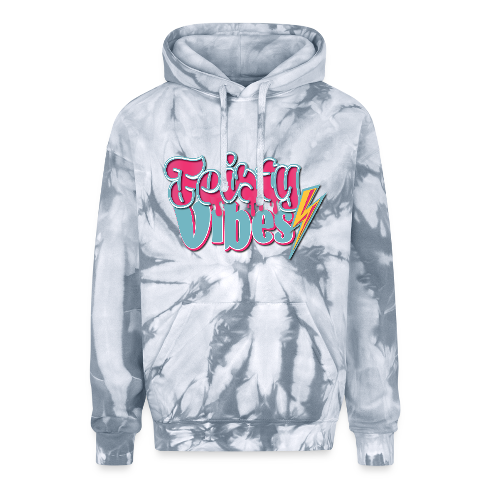 Feisty Vibes Smokey Hoodie - spider silver