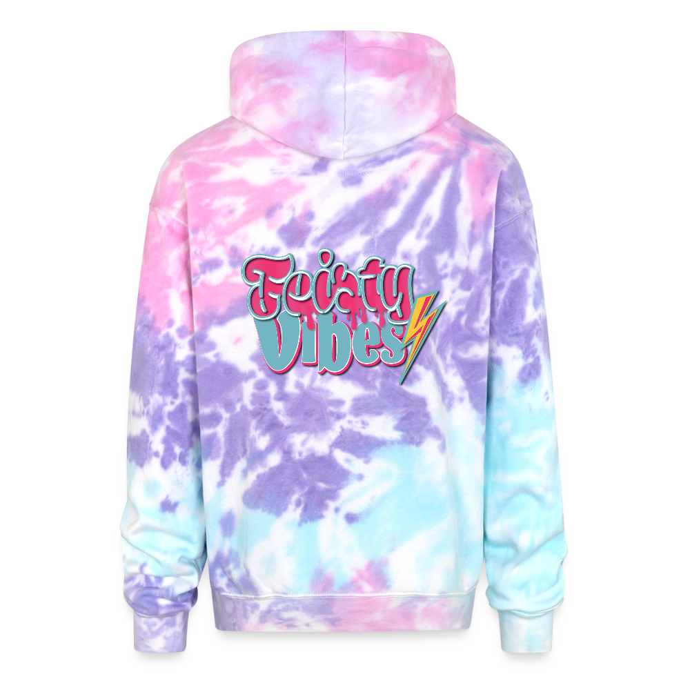 Feisty Vibes in the back Hoodie - cotton candy