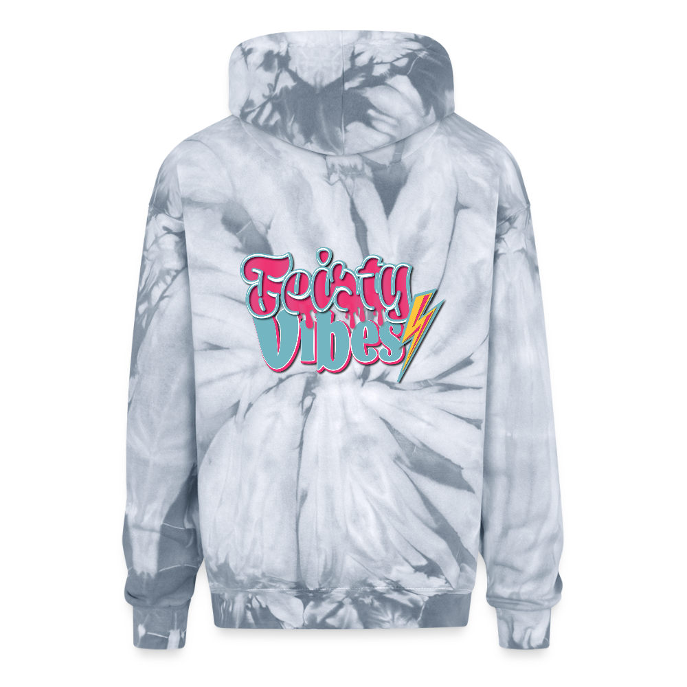 Feisty Vibes in the back Hoodie - spider silver