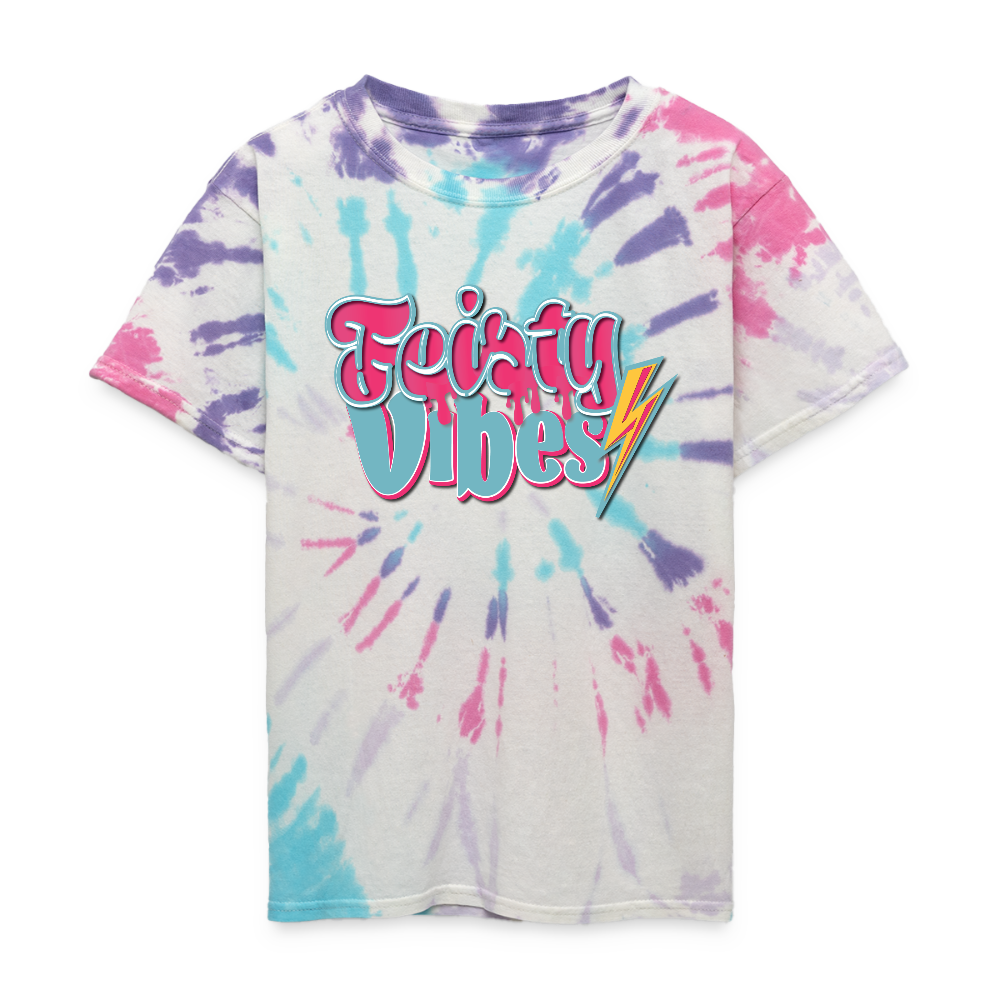 Kid's Feisty Tri Vibes T-Shirt - Pastel Spiral