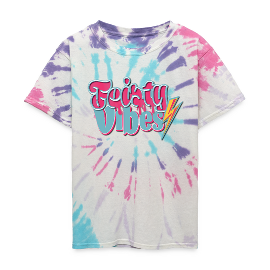 Kid's Feisty Tri Vibes T-Shirt - Pastel Spiral
