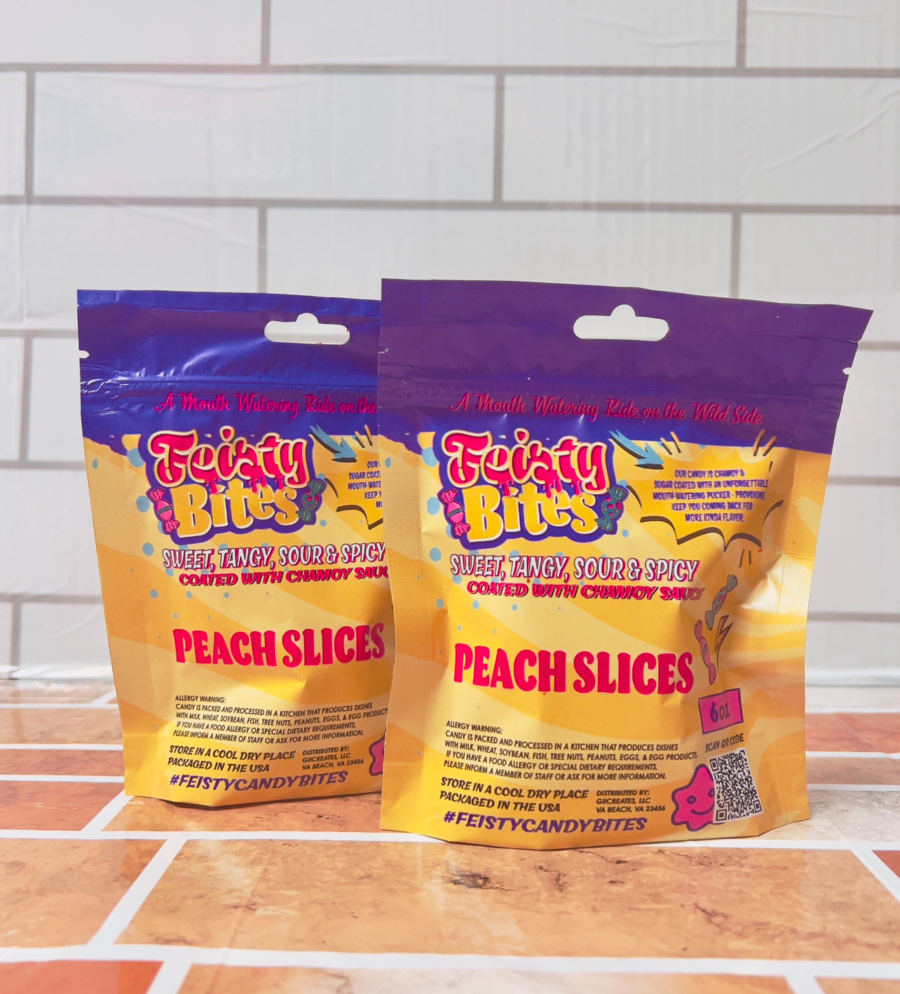 PREORDER - Peach Rings Only 6oz Snack Cup