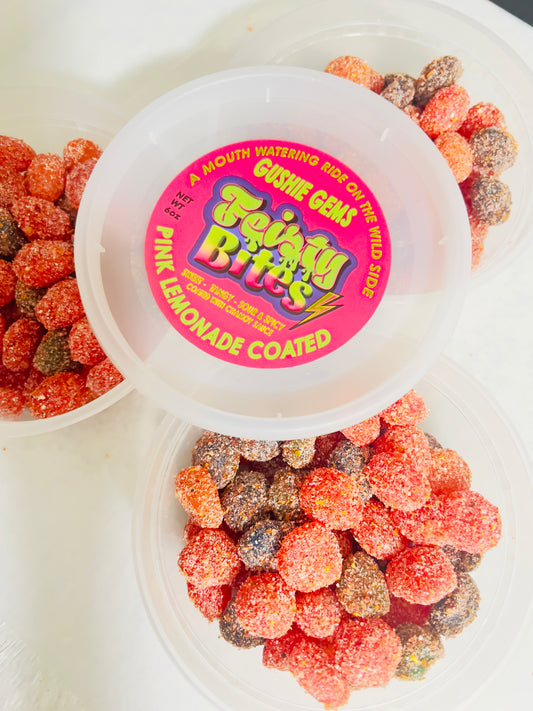 Feisty Pink Lemonade Coated Gushies