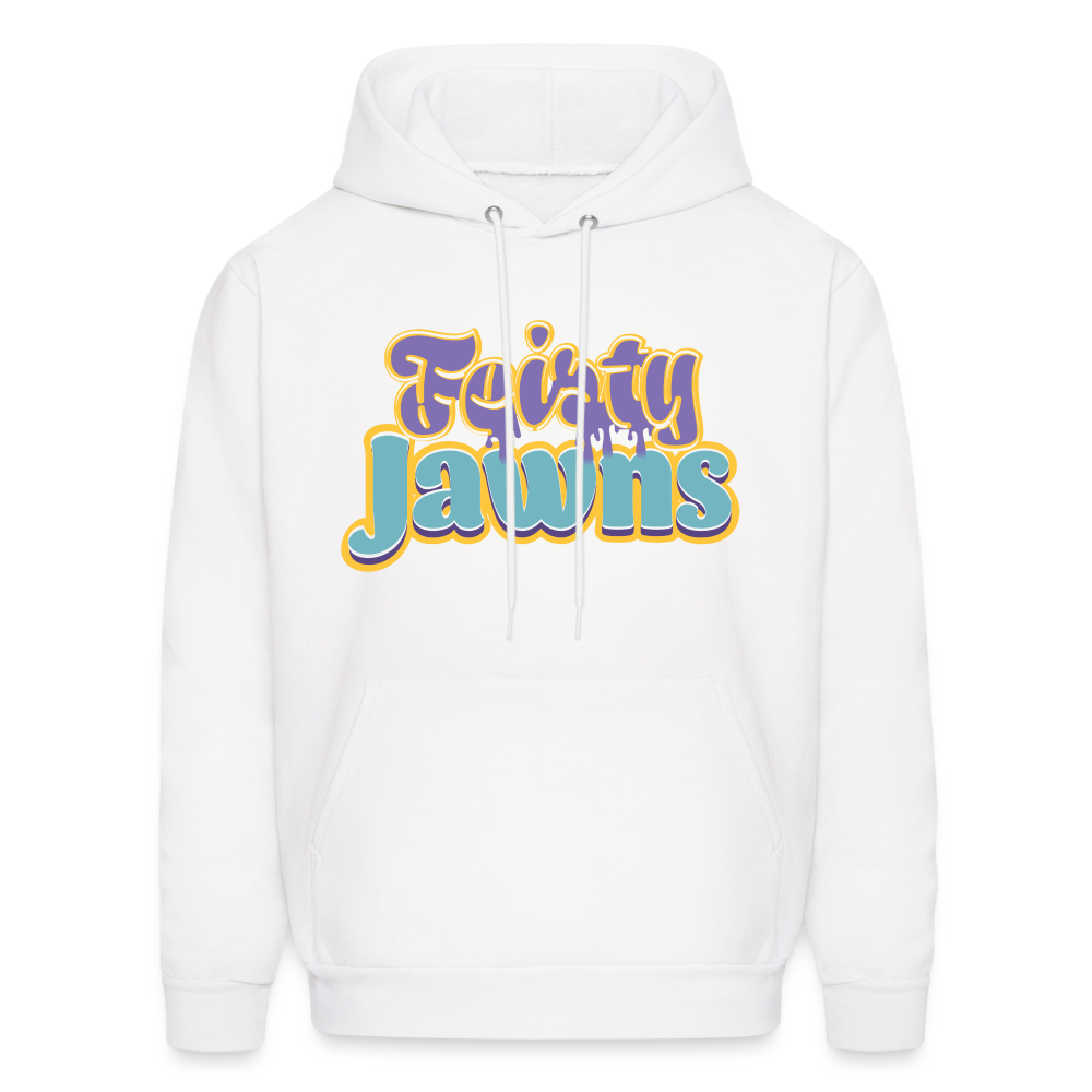 Feisty Jawns - purple & teal vibes Hoodie - white