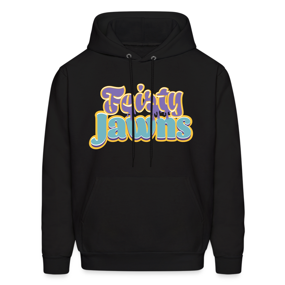 Feisty Jawns - purple & teal vibes Hoodie - black