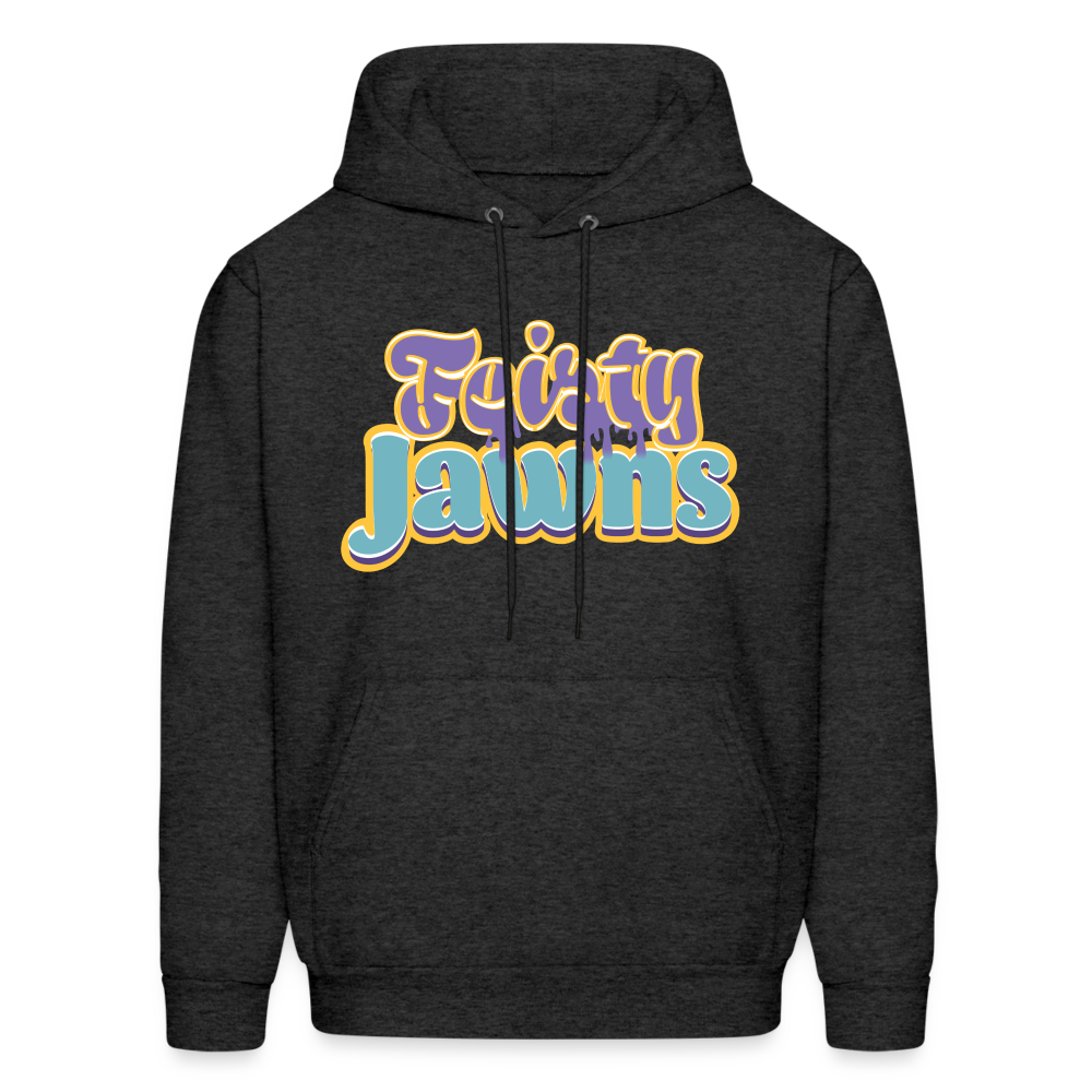 Feisty Jawns - purple & teal vibes Hoodie - charcoal grey