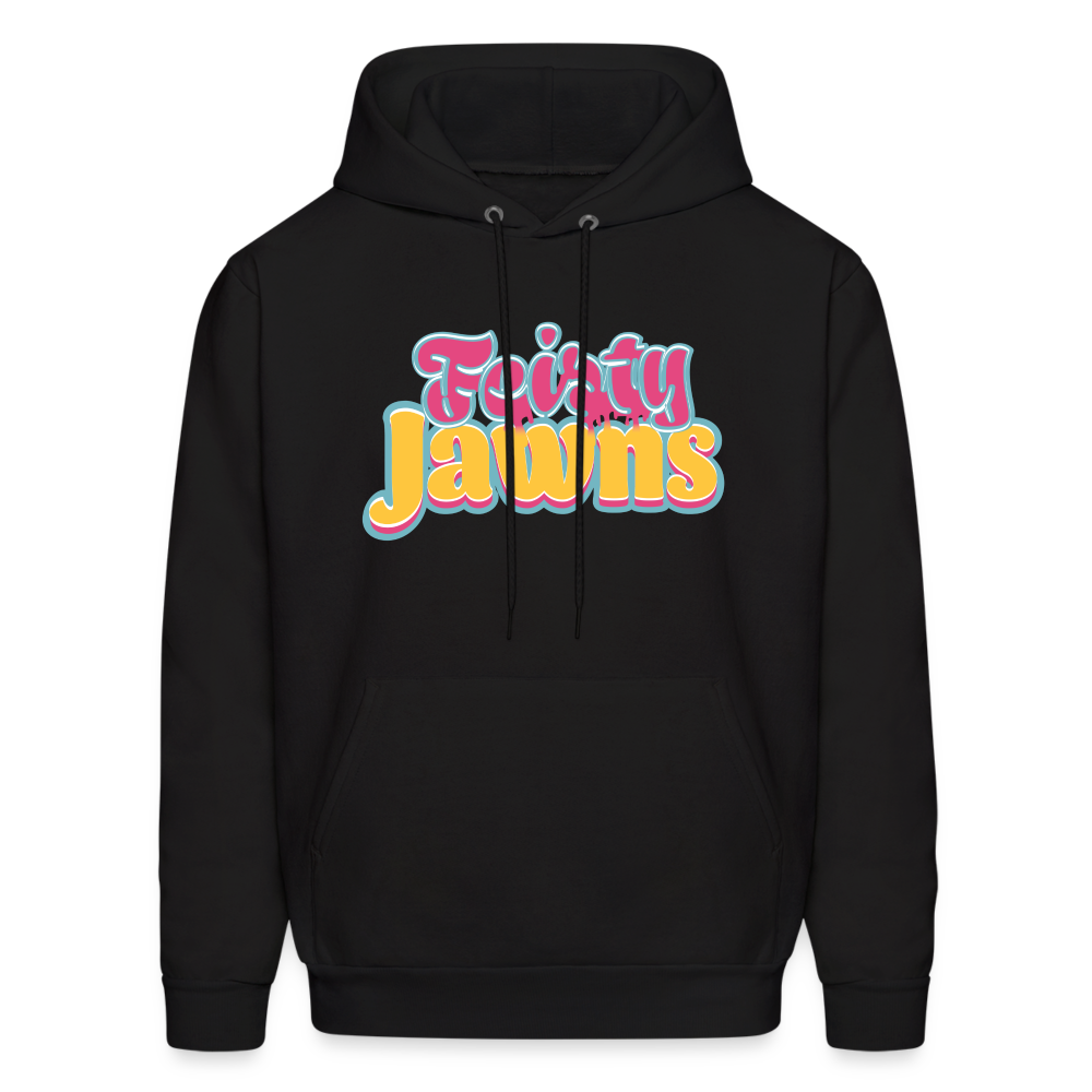 Feisty Jawns - pink & yellow vibes Hoodie - black