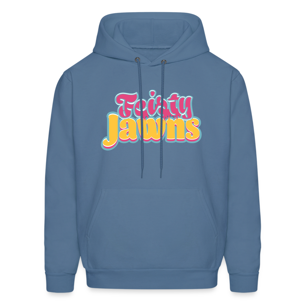 Feisty Jawns - pink & yellow vibes Hoodie - denim blue