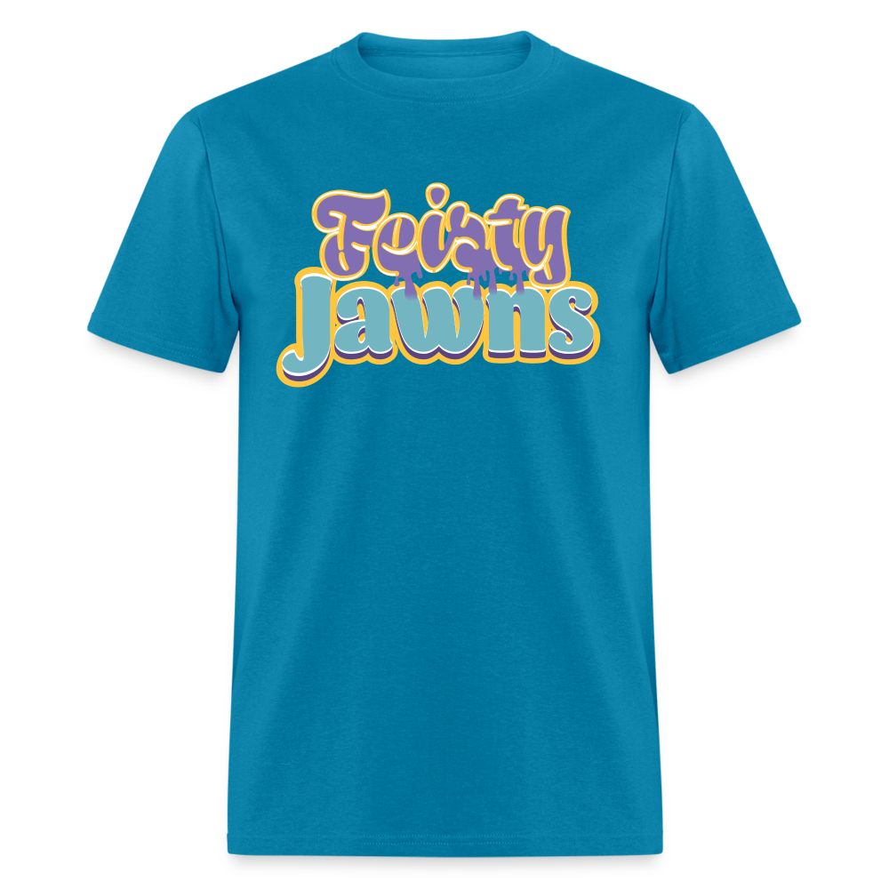 Feisty Jawns T : purple & teal vibes - turquoise