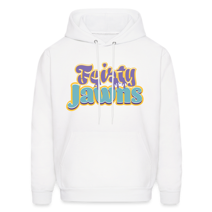 Feisty Jawns - purple & teal vibes Hoodie - white