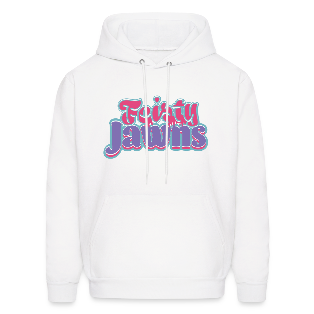 Feisty Jawns - pink & purple vibes Hoodie - white