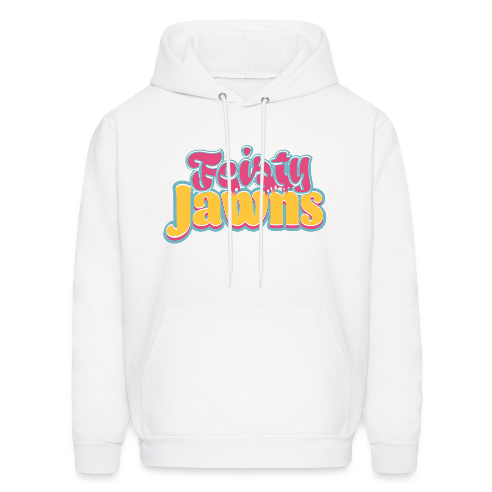 Feisty Jawns - pink & yellow vibes Hoodie - white