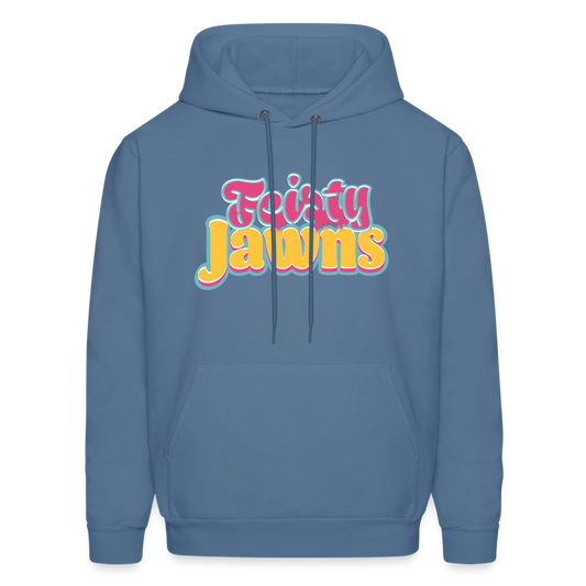 Feisty Jawns - pink & yellow vibes Hoodie - denim blue