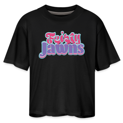 Feisty Jawns Boxy Tee - black